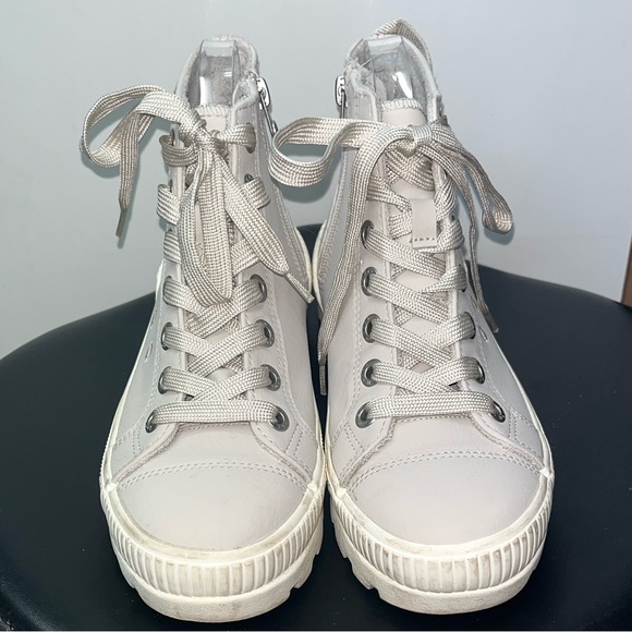 Blowfish Malibu Women's Beige High-Top Sneakers/Ankle Boots - Picture 1 of 8